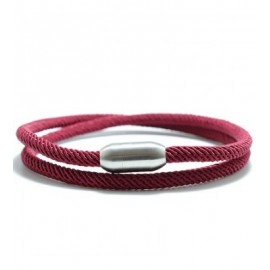 Simple Design Milan Sring Bracelet Charms Stainless Steel Magnetic Red Rope Braclet